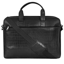 Series Black Vegan Leather 15&quot;.6 Laptop Bag With Sleeve - £33.75 GBP