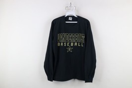 Vintage Mens Large Distressed Vanderbilt University Baseball Long Sleeve T-Shirt - $39.55