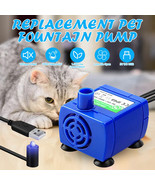 Pet Water Dispenser Pump USB Rechargeable LED Light Cat Drinking Fountai... - $524.50 MXN