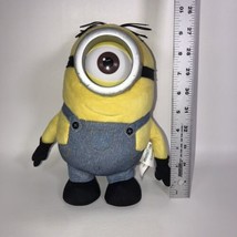 Despicable Me Stuart the Minion One Eyed Stuffed Plush Toy 9.5&quot; Tall SEE DESC - £6.36 GBP