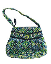 VERA BRADLEY Purse Mini Bag Floral Pattern Navy Blue Green Floral - $15.04