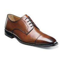 Burnished Cap Toe Handmade Brown Color Oxford Lace Up Vintage Men Stylish Shoes - £119.52 GBP+