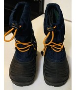 Vintage Sorel Kids 3 Boots Super Trooper Blue Black Snow Winter Insulate... - $28.04