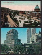 Lot of 2 Different Dominion Square, Montreal, CANADA Postcards A11 - £2.32 GBP