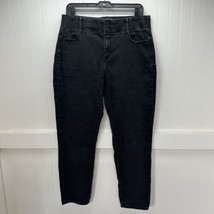 Apt 9 Jeans Womens 16 Short Curvy Straight Tummy Control Black Stretch Denim - £19.74 GBP