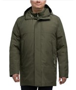 Hunter Mens' Jacket Green 3-in-1 Pockets Detachable Hood Stand Collar - $144.99