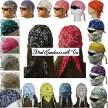 Paisley Doo Rag Fitted Cotton Bandana Ties Do Du Hav A Danna Tie Skull Cap Back - £6.28 GBP+