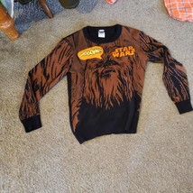RARE Boys Star Wars Chewbacca Brown Black Sweater Rrooowr  Cotton Sz- M ... - $15.19