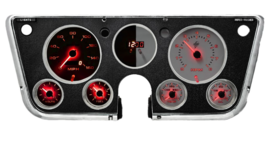 Intellitronix Analog Red LED Gauge Cluster Panel For 1967-1972 Chevy Trucks - £535.66 GBP