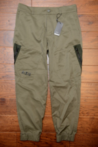 Armani Exchange A|X P01 $160 Men's Olive Cotton Blend Cargo Jogger Pants 38 - $54.44