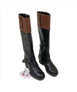 Bandolino Tall Riding Boots Black &amp; Cognac US 5.5M - $365.00 MXN