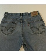 36 x 33.5 ~ Tag: 36 x 34 ~ Vintage 90s Levis 505 Jeans ~ Black Bat Wings - $36.96