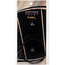 Knitter&#39;s Pride-Basix Fixed Circular Needles 40&quot;-Siz E1/2.25mm - $7.95