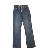 90s Womens Jeans Size 6 High Waisted Mom Jeans Button Fly Straight Leg - £25.99 GBP