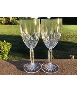 Marquise Waterford Brookside Wine Goblets 8 Oz. 7 7/8“ Set of 2 - £35.46 GBP