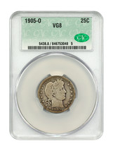 1905-O 25C CACG VG08 - $97.00
