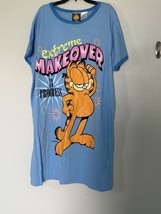 Vintage 1990&#39;s Garfield Blue and pink Nightgown T Shirt Size One Size Fi... - $838.61 MXN
