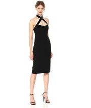 NWOT Jill Jill Stuart Women&#39;s Halter Bodycon Evening Formal Dress Jet Black  - £115.65 GBP