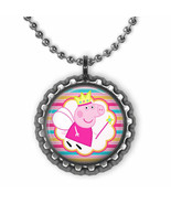 Nick Jr. PEPPA PIG Tooth Fairy 3D Bottle Cap Necklace #2 | Gift for Kids - £3.89 GBP