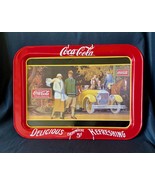 Collectible Metal Coke Tray, 1924 Touring Car Ad,  Created 1987 by Ohio ... - £23.35 GBP