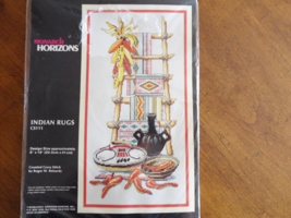 VTG Monarch Horizons Indian Rugs Cross Stitch Roger Reinardy Native Amer... - $24.95