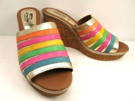 Spring Step Italian Wedge Slip on Sandals Size US 8.5 EUR 39 - £14.87 GBP