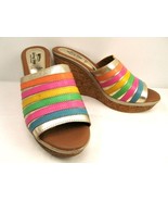 Spring Step Italian Wedge Slip on Sandals Size US 8.5 EUR 39 - £14.96 GBP