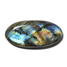 81.50 Carats TCW 100% Natural Beautiful Labradorite Oval cabochon Gem by DVG - £20.31 GBP