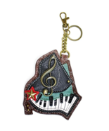 PIANO MUSIC KEY FOB COIN PURSE KEYCHAIN CHALA - $18.32