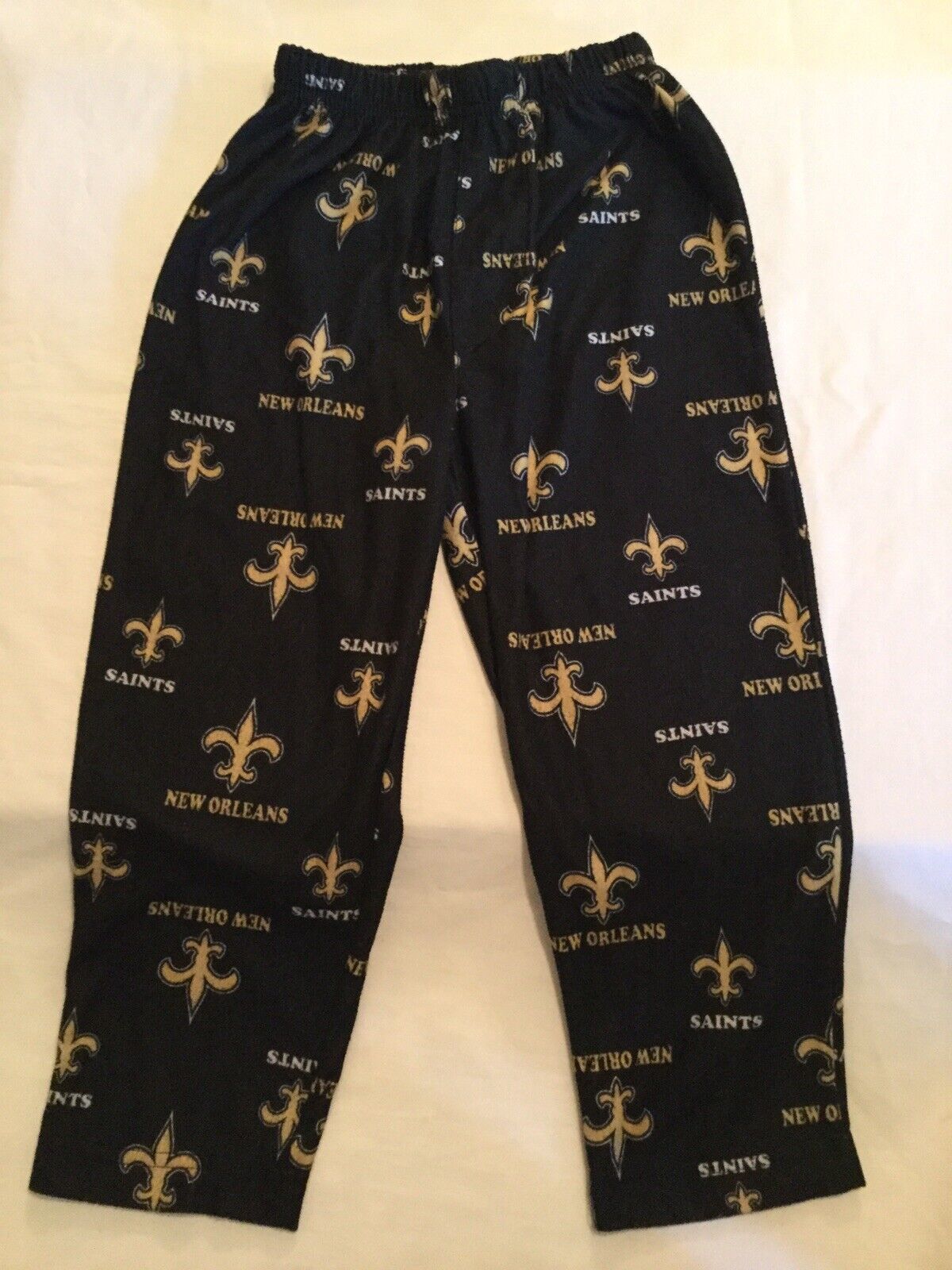 Primary image for NFL New Orleans Saints football pajamas Size 4T black elastic waist new
