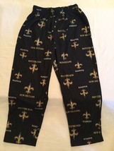 NFL New Orleans Saints football pajamas Size 4T black elastic waist new - $14.99