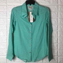  NWT pretty rebellious mint green button down - £15.21 GBP