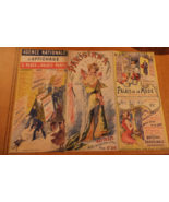 1899 PARISIANA French 6 panel illustrated color fold out Matinee Program... - €37,50 EUR