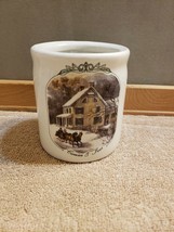 Currier &amp; Ives Winter Scene Small Container 2001 Museum of the City of New York - £12.54 GBP