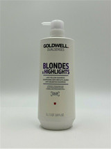 Goldwell Blondes & Highlights Anti-Yellow Shampoo /Blonde Hair 33.8 oz - $33.61