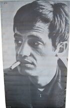 Jean Paul Belmondo Vintage 1960s B&amp;W Movie Trilby Authentic Original Poster - $29.05