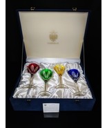 Faberge Regency Wine Glasses Set of 4 in original presentation case NIB - $26,606.58 MXN