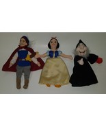 3 Disney Snow White Bean Bag Plush Lot Stuffed Animal Toys Prince Witch - £10.55 GBP