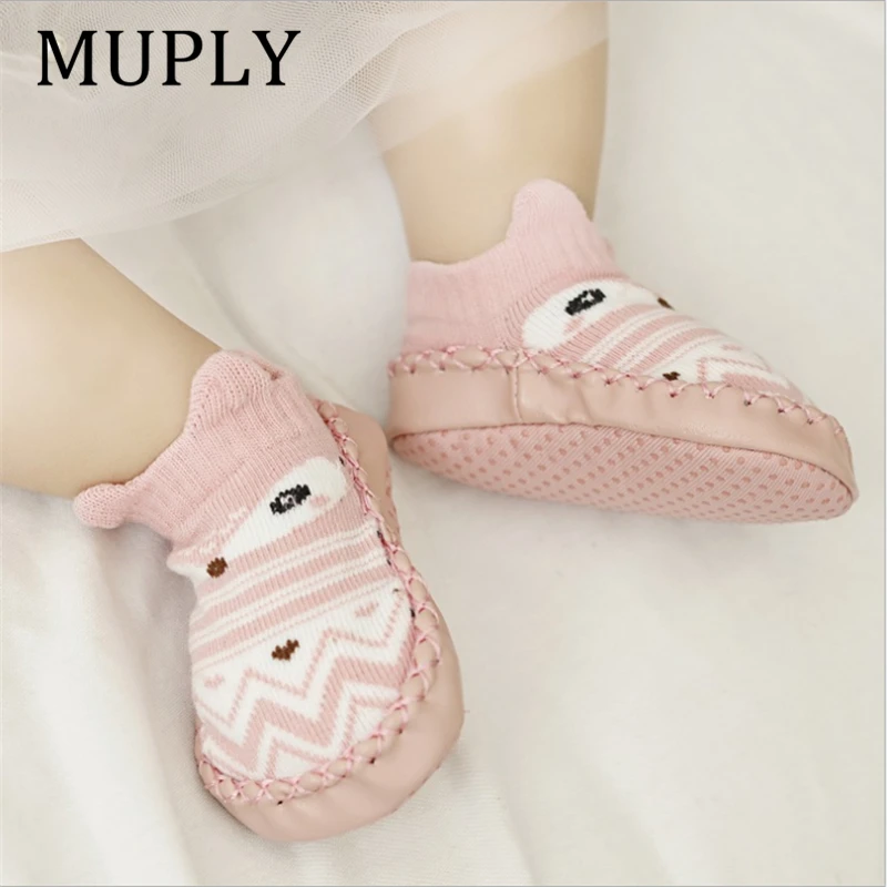 By socks with rubber soles infant sock newborn autumn winter children floor socks shoes thumb200