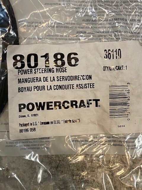 Powercraft Power Steering Hose 80186 Item image 2