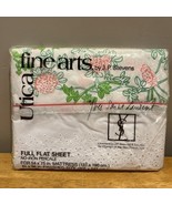 VTG Yves St. Laurent JP Stevens Full Flat Sheet Clover Percale Eyelets F... - $55.56 CAD