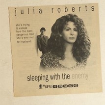 Sleeping With The Enemy Print Ad Vintage Julia Roberts TPA2 - £4.66 GBP