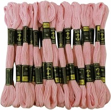 Anchor Threads Cross Stitch Stranded Cotton Thread Hand Embroidery Floss Peach - £9.97 GBP