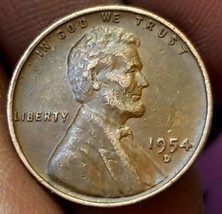 1954 D Lincoln Wheat Cent Free Shipping - £3.16 GBP