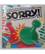 Hasbro Gaming Sorry! Game, Ages 6 And Up, For 2 To 4 Players Classic Fam... - $13.85