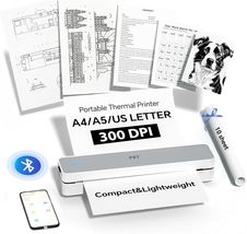 PRT Portable Printer Wireless for Travel, Bluetooth Thermal Printer New - $29.99