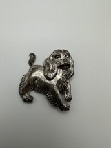 Vintage Lang Sterling Silver Dog Brooch 4cm BB15 - $34.65