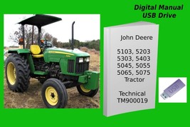 John Deere 5103 5203 5303 5403 5045 5055 5065 5075 Tractor Tech Manual See Desc. - £18.97 GBP