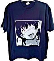 Anime T-shirt Size X-Large Black Burgers &amp; French Fries Port &amp; Co. - £10.01 GBP