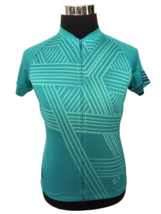 Pearl Izumi Women&#39;s Cycling Jersey Size Large Teal / Green  Polyester  1/4 Zip - £13.68 GBP